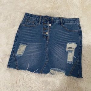 Denim Mini Skirt